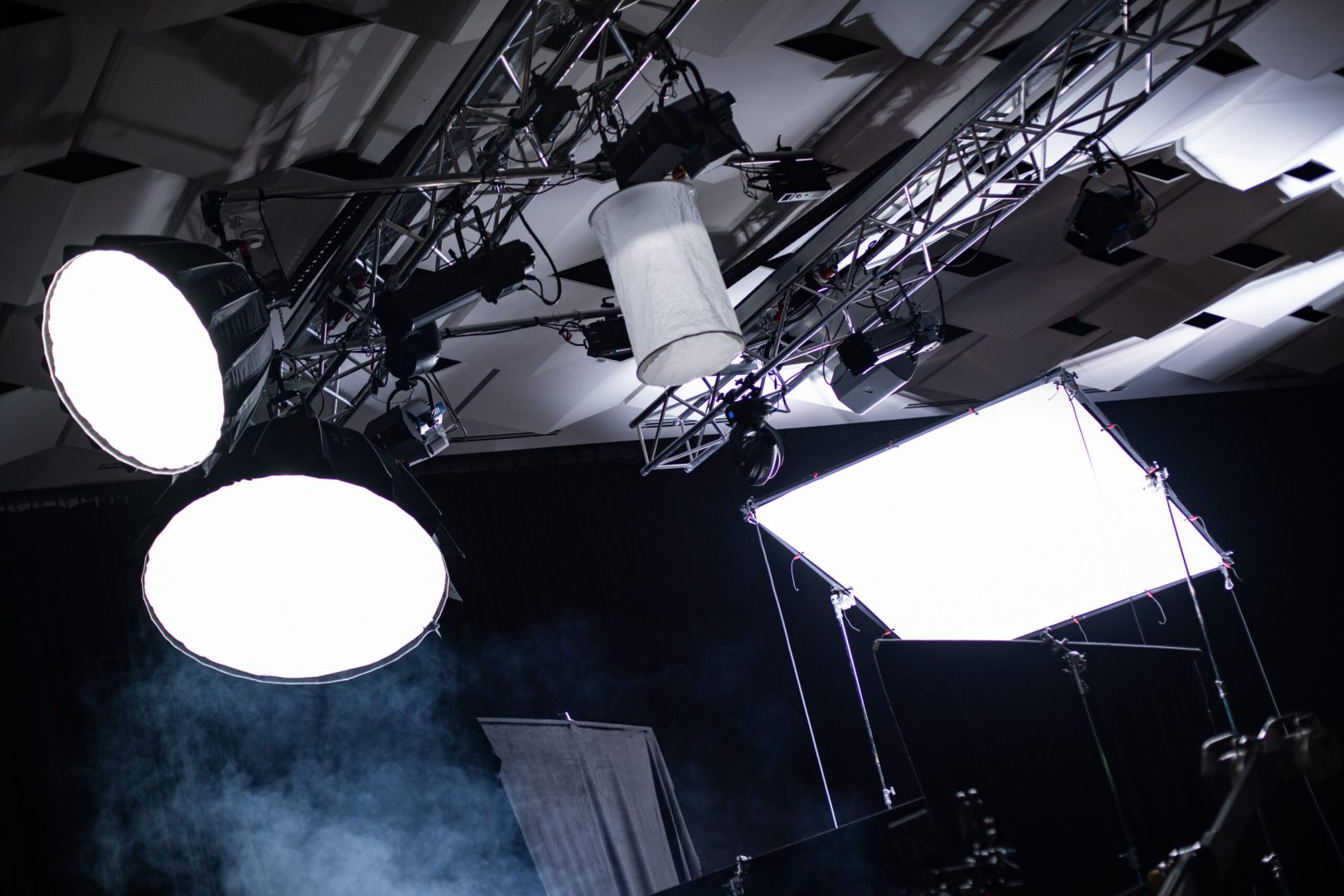 Stage 1 der Black Forest Studios Lichter und Film Setup