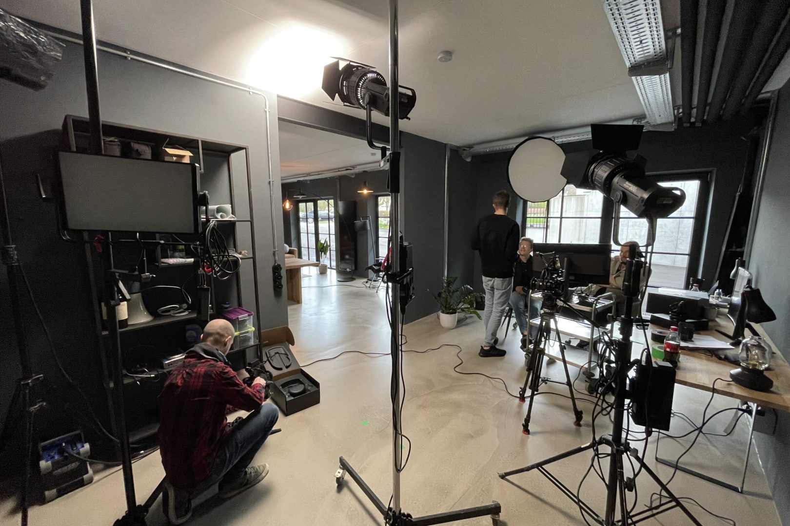 Behind the Scenes bei einem Dreh in unserem Co-Working Space in den Black Forest Studios