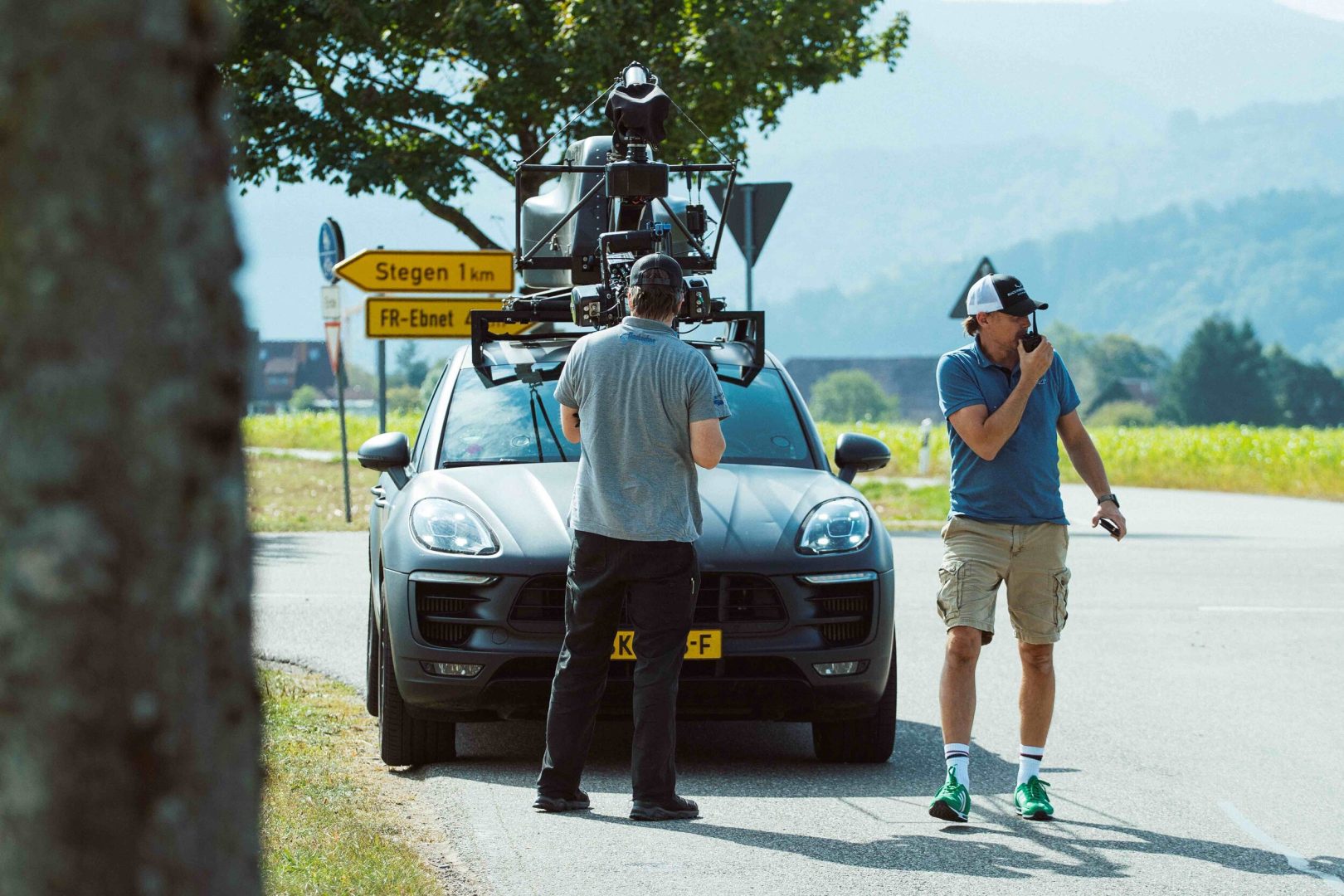 Behind the Scenes beim Porsche Tequipment Dreh im Schwarzwald